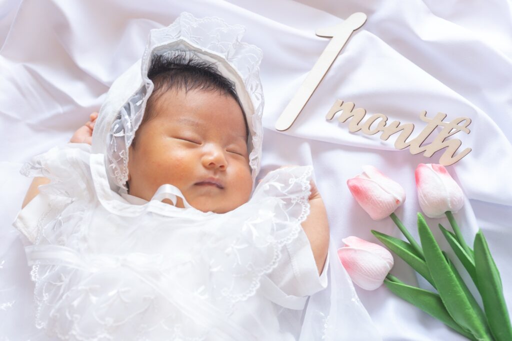 一か月ベビー撮影